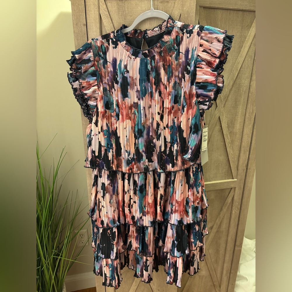 Chelsea28 Floral Tiered Mini Dress